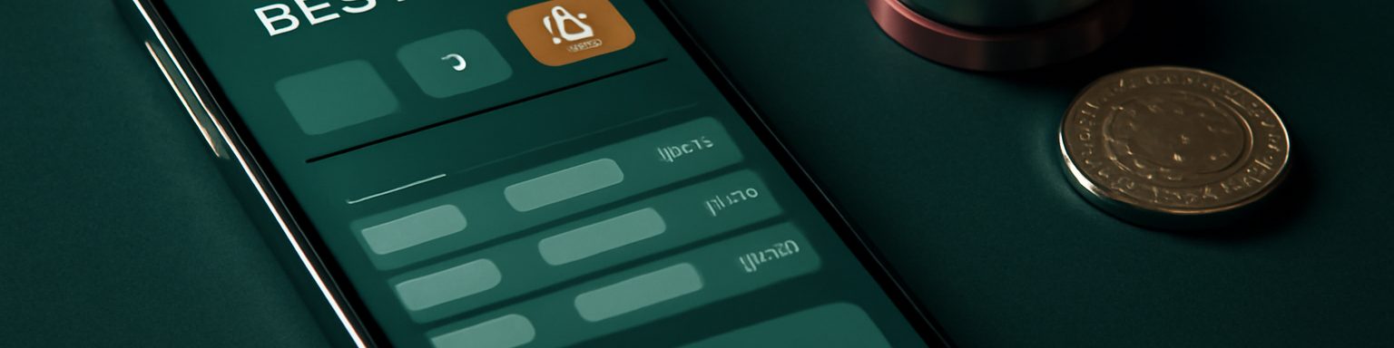 Un móvil con una app de apuestas y unas fichas de casino sobre una superficie verde, imagen de esta guía sobre los bonos sin depósito