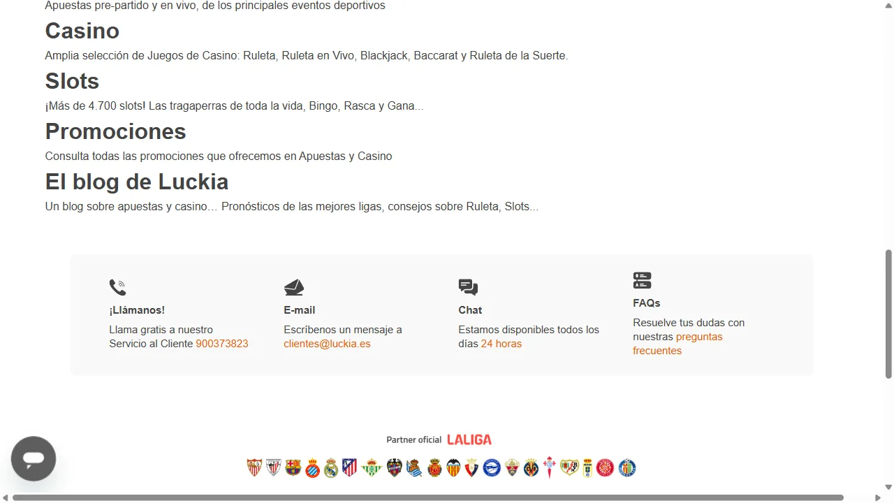 Captura 3 de Luckia