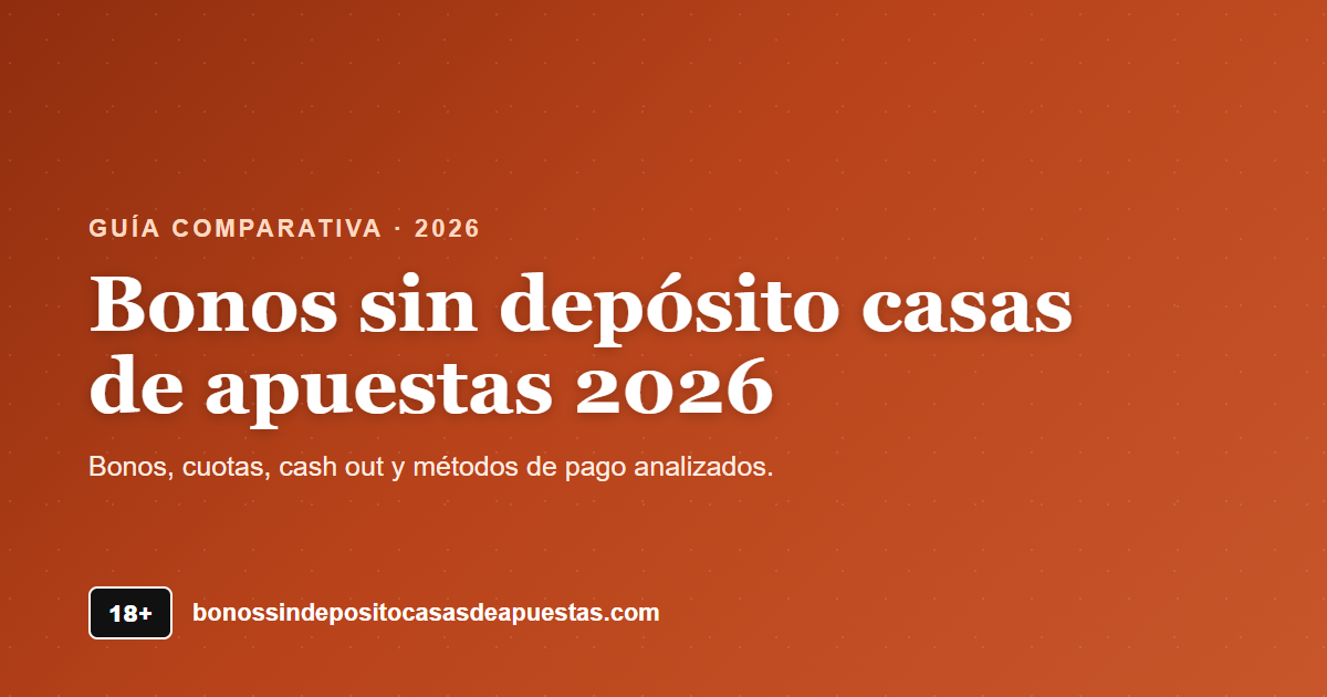 Bonos sin depósito casas de apuestas